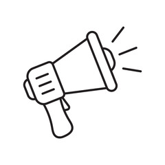 Megaphone icon, loud speaker icon