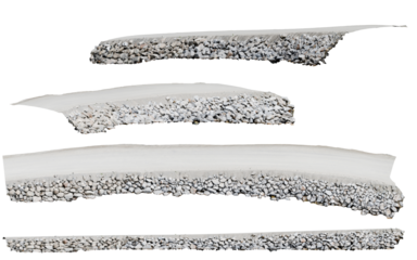 Isolated PNG cutout of a cliff on a transparent background, ideal for photobashing, matte-painting, concept art