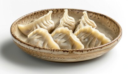 The flavorful delight dumping with white background