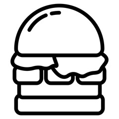 Burger vector icon