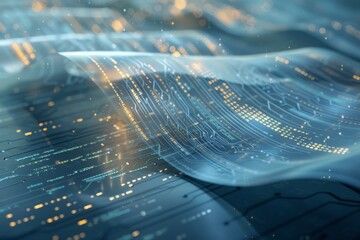 Digital Contract Concept: Blending Traditional Business with Modern Technology for Innovative Solutions