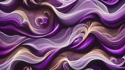 Obraz premium Silken Waves: Soft Purple Texture in Illustrative Design