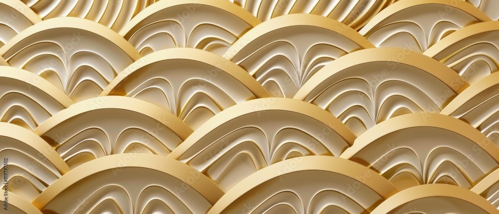 Poster pattern modern in japanese style. geometric background texture in gold.