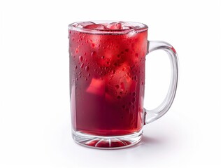 hibiscus tea with deep red hue