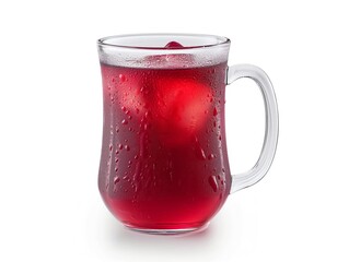 hibiscus tea with deep red hue