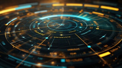 A radial chart used to compare multiple variables, with segments radiating from a central point, each labeled for clarity in a professional presentation. 