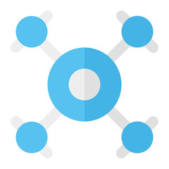 Drone Icon in Flat Style