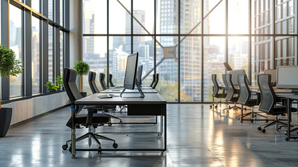 office interior with chairs