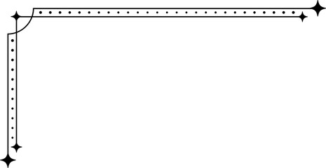 Minimalist aesthetic line frame