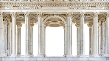 Obraz premium Courthouse Altar PNG with white background.
