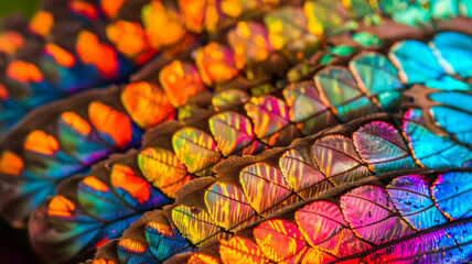 A Close-Up of Butterfly Wing