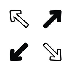 expand icon with white background vector stock illustration