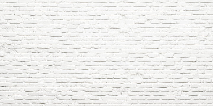 Fototapeta white brick wall background. masonry texture wallpaper