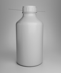 Blank shiny empty bottle ready for your logo or design! Perfect for 3D rendered advertisements.