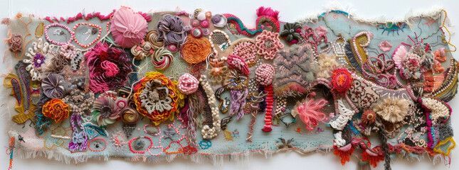 A textile art piece inspired by the collective creativity and innovation of a group