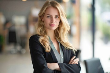 plus-size business coach who teaches leadership skills. Generative AI. Beautiful simple AI generated image in 4K, unique.