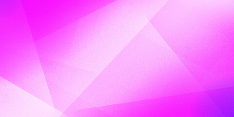 Fototapeta premium Multicolored geometric shapes stripes lines vectors on a grainy, ultra-wide pixel background with light mix pink raspberry white purple lilac neon gradient. For design, banners, wallpapers, templates
