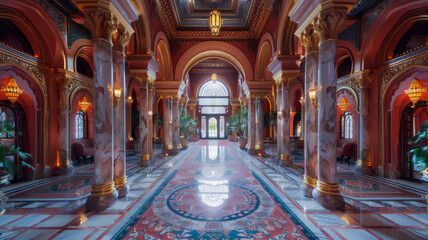 Obraz premium A Palace of Exquisite Design and Lavish Luxury