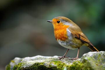 Small bird perched on a rock. Suitable for nature and wildlife concepts