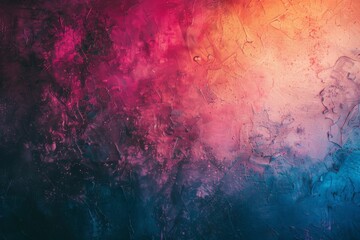 Fototapeta premium Dark abstract background with UV neon glow, blurred light lines, waves. Blue-pink neon light. Beautiful simple AI generated image in 4K, unique.