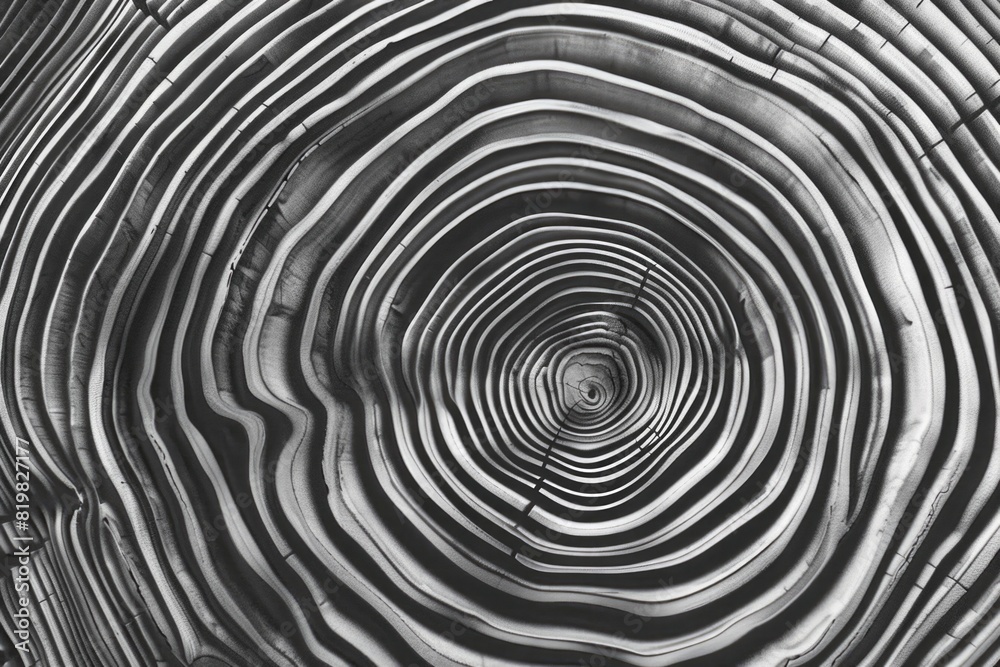 Poster a striking black and white photo of a spiral pattern. perfect for graphic design projects