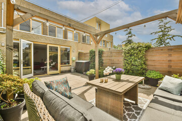 Cozy and stylish patio area in a residential home, Sandwijk, Amsterdam