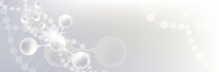 Hyaluronic acid and Niacinamide hair and skin solutions ad, white collagen serum drop with cosmetic advertising background ready to use, illustration vector.