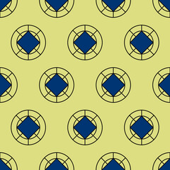 Abstract seamless background. Regular seamless background with circles and rhombs