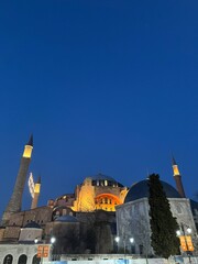 Hagia Sophia at night