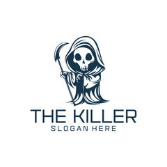 Killer devil logo vector illustration