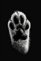 Close-up of a dog's paw, perfect for pet-related designs