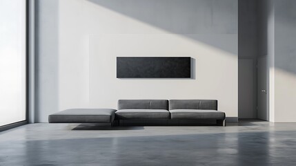 modern living room with a minimalist design