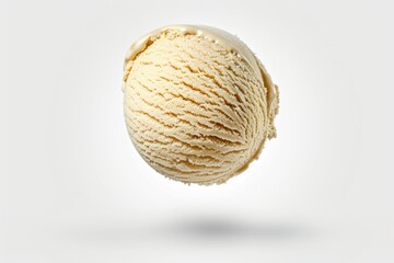 Fototapeta premium A scoop of ice cream being tossed in the air, perfect for summer concepts