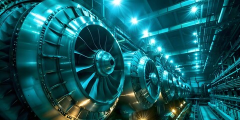 In-depth Examination of Low-Pressure Steam Turbine for Industrial Power Generation. Concept Industrial Power Generation, Low-Pressure Steam Turbine, Energy Efficiency, Turbine Maintenance