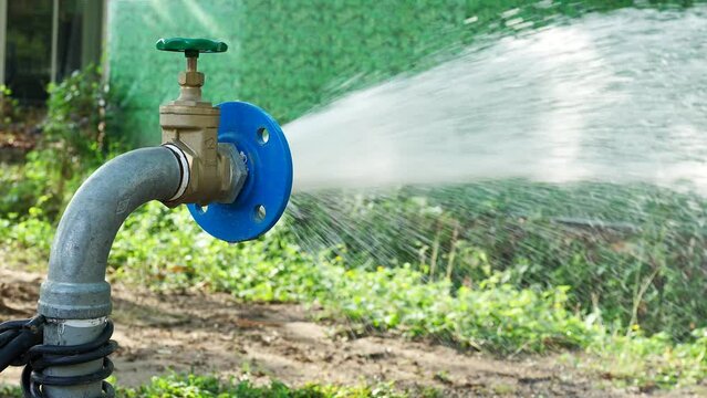 Water flowing from atresian aquifer .