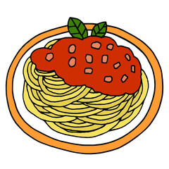 スパゲッティ　イラスト