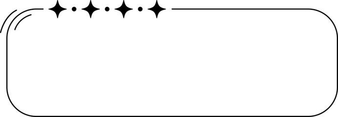 Minimalist aesthetic line frame