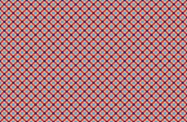 Mexican indian design with tribal ethnic themes on a geometric seamless background Beautiful textile print with native American tribal elements in an ethnic traditional style. Folk fashion from Mexico