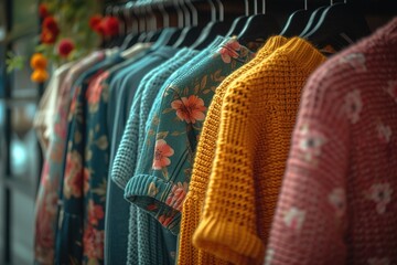 Obraz premium Fashion luxury elegance clothes in the shop