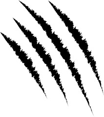 Animal Claw scratches icon vector. Vector illustration of animal claw scratches isolated on transparent background