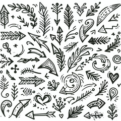Fototapeta premium Set of Hand drawn vector Design 
