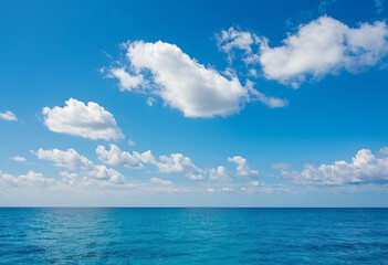 A body of water reflects the cloudy sky above, creating a serene and picturesque scene