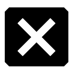 Obraz premium cross mark icon vector design element 