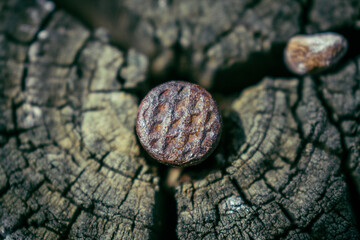 detalle de una valla en el campo