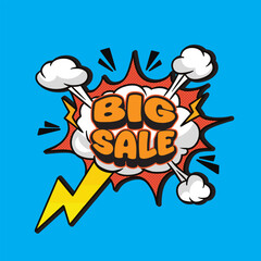 big sale icon good for poster design