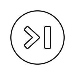 left icon with white background vector stock illustration