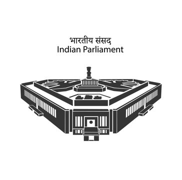 New Indian Parliament vector icon