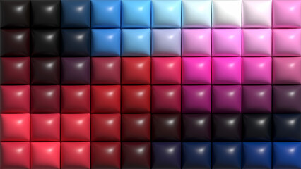 background 3d lighting gradient block color design. Futuristic wallpaper with glowing elements