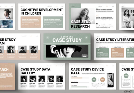 Business Case Study Presentation Design Layout
