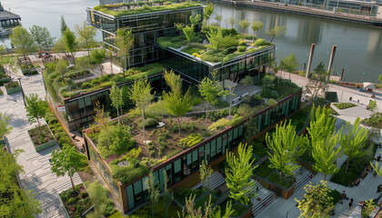 Urban architecture with green (eco urbanism of future)